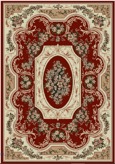 Covor Clasic Lotos 511/208 Rosu Medalion 150x230 cm pentru living [2]