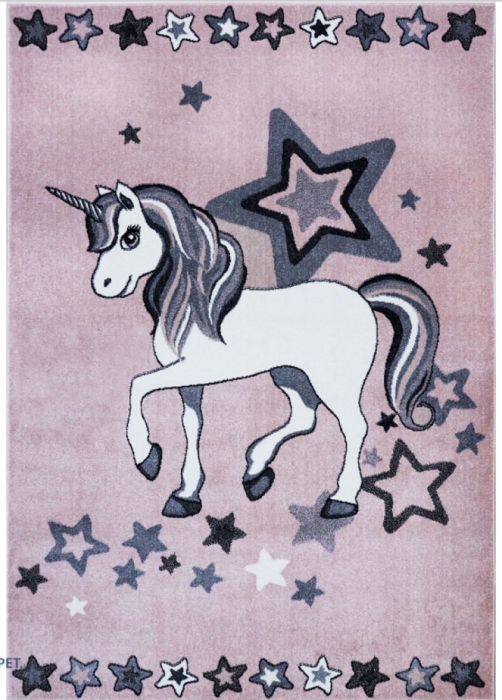 Covor camera copii Dream Unicorn 18052/120, roz, 120x170 cm, antialergic [6]