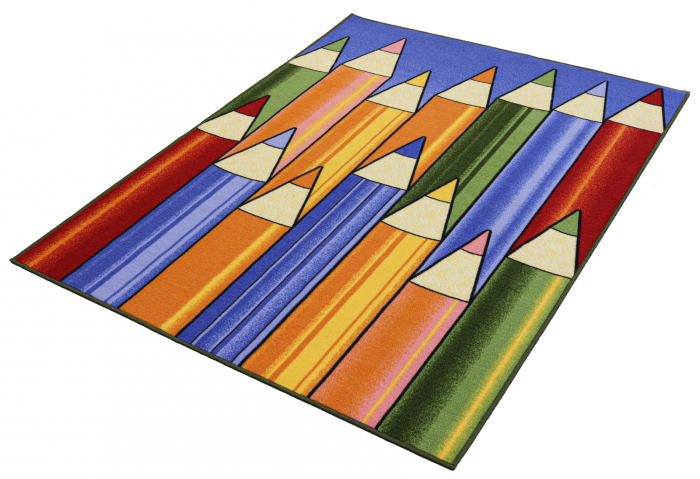 Covor Copii Creioane 1358 Multicolor 100x160 cm pentru Camera [3]