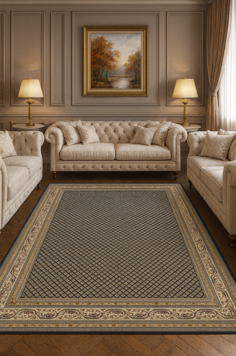 Covor Kasmar 9595-234 Albastru 80x150 cm pentru Living [2]