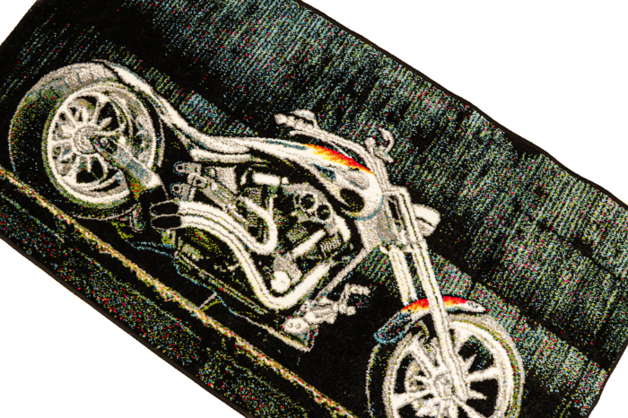 Covor Kolibri 11185 Motocicleta Negru 80x150 Pentru Living [11]