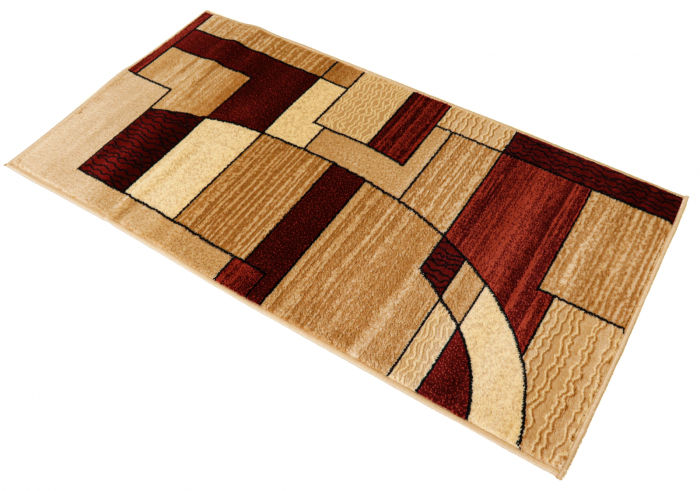 Covor Lotos 538/825 Crem Rosu 80x200 cm pentru Living Modern [6]