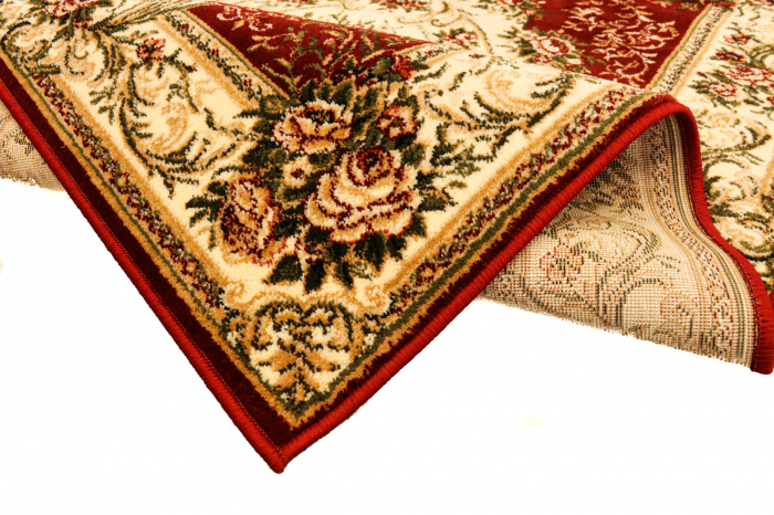 Covor Lotos 1529 Rosu Grena 80x150 cm cu Medalion Floral [4]