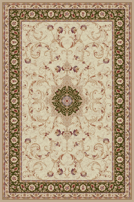 Covor Lotos 523 Verde 80x150 cm cu Medalion Oriental [2]