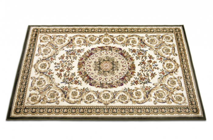 Covor Lotos 539/130 Medalion Floral Crem Verde 60x110 cm [6]