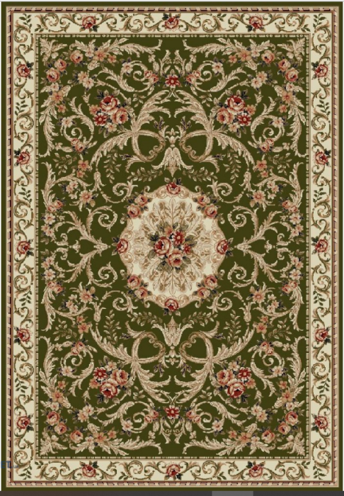 Covor Lotos 547/310 Verde-Crem cu Trandafiri 200x300 cm [2]