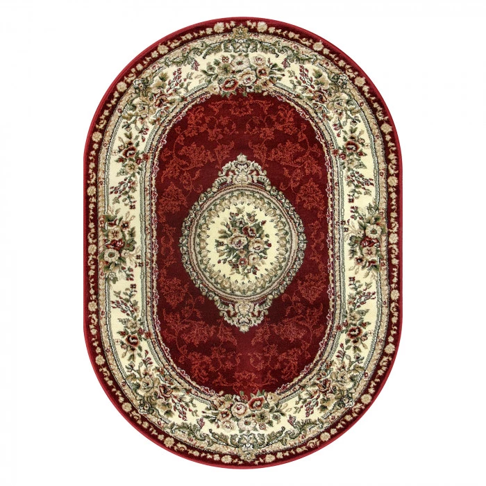 Covor Lotos 571 Rosu Oval ieftin [3]