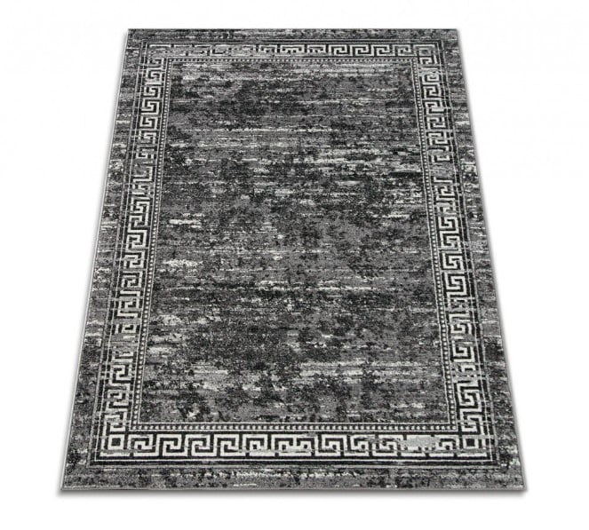 Covor Mira gri 200x300 cm polipropilena friese pentru dormitor [2]