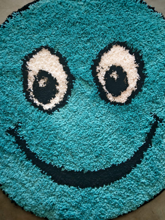 covor Fantasy Smile 12003A/3312, albastru, 67x67 cm, antialergic [3]