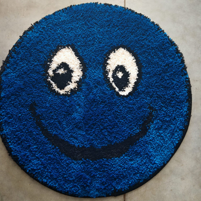 covor Fantasy Smile 12003A/3313, albastru inchis, 67x67 cm, antialergic [2]