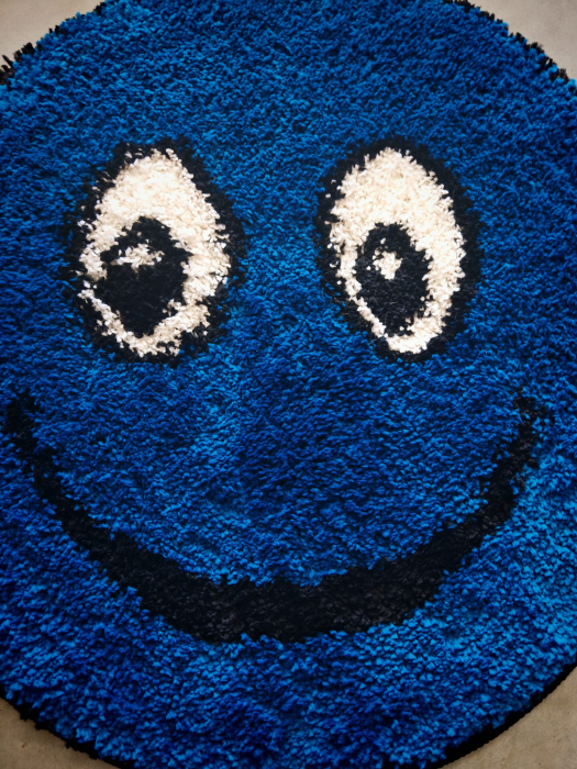 covor Fantasy Smile 12003A/3313, albastru inchis, 67x67 cm, antialergic [3]