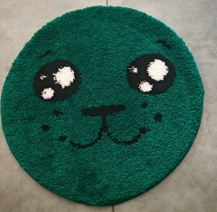 covor Fantasy Smile 12090/6236, verde, 67x67 cm, antialergic [2]