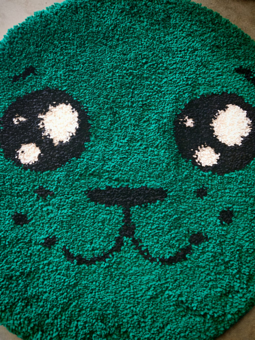 covor Fantasy Smile 12090/6236, verde, 67x67 cm, antialergic [3]