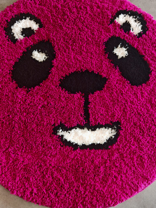 covor Fantasy Smile 12091/2115, roz, 67x67 cm, antialergic [3]