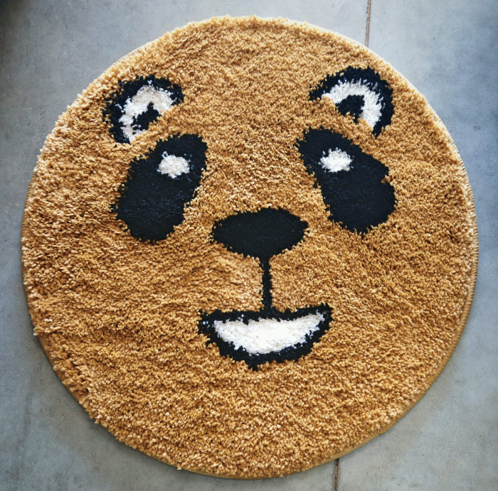 covor Fantasy Smile 12091/5249, mustar, 67x67 cm, antialergic [2]