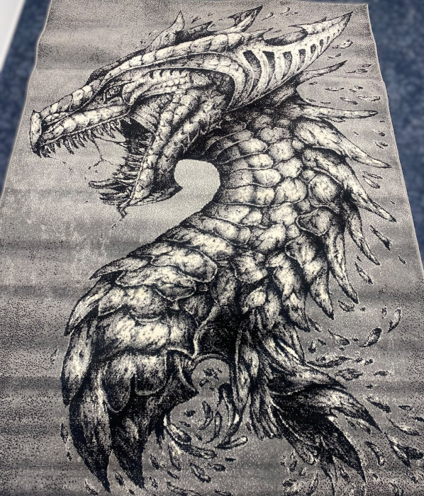 covor Kolibri Dragon 11611, gri, 120x170 cm, antialergic [3]