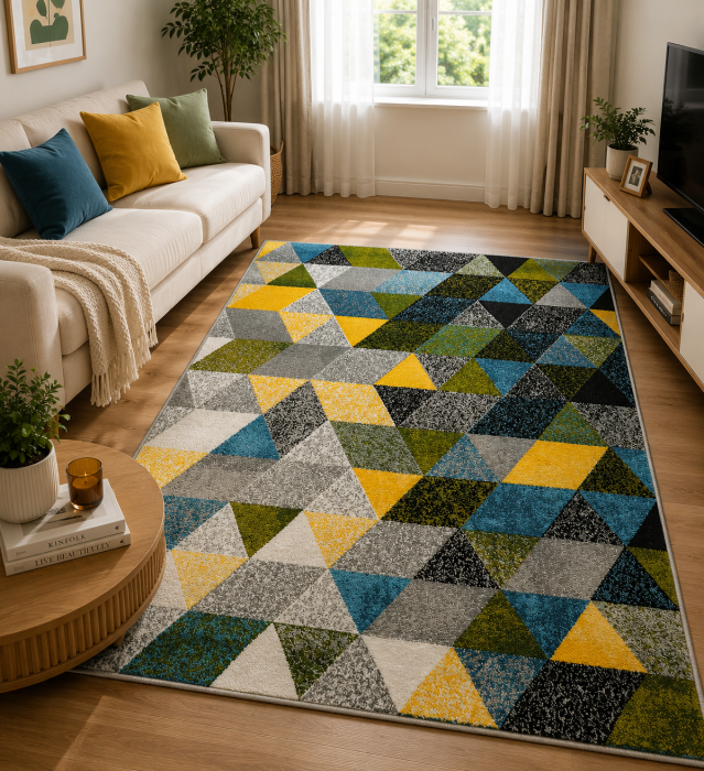 covor Kolibri Shapes 11151/190, multicolor, 80x150 cm, antialergic [1]