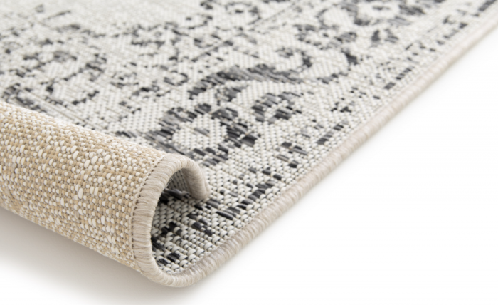 Covor Preston Alb-Gri 80x150 cm pentru Living Dormitor [5]