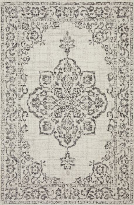 Covor Preston Alb-Gri 80x150 cm pentru Living Dormitor [7]