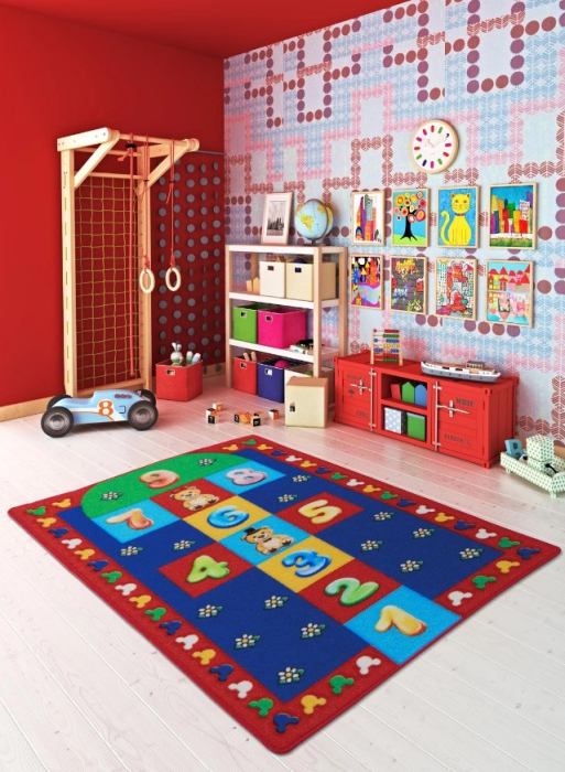 Covor camera copii Hopscotch Sotron Hopscotch, multicolor, 100 x 150 cm, antialergic [1]