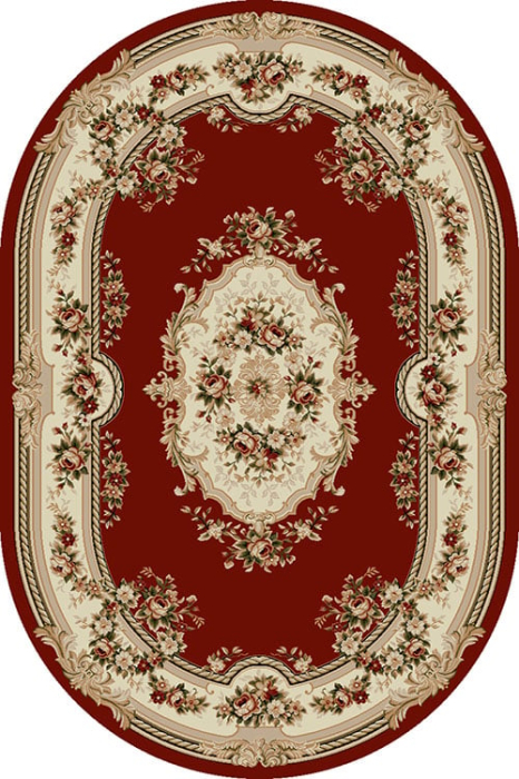 Covor Lotos 575/210 Rosu Oval 60x110 cm pentru dormitor [2]