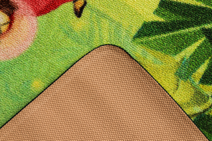 Covor Copii Fairy Song Antiderapant Verde Roz 100x150 cm pentru Camera [3]