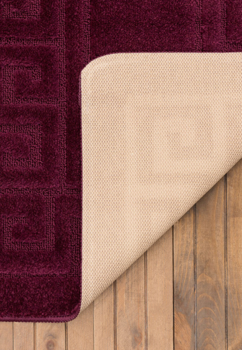 Set 2 covorase baie Ethnic 2576, visiniu, 60 x 100 / 50 x 60 cm, antialergic [4]