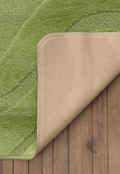 Set 2 covorase baie Symphony 2510 Verde, verde, 50 x 80 / 40 x 50 cm, antialergic [4]