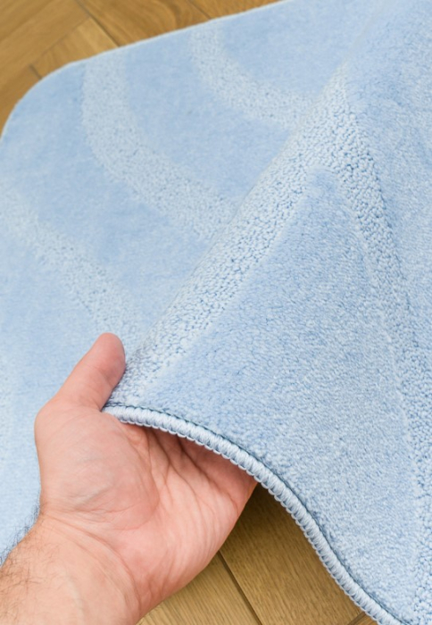 Set 2 covorase baie Marime 50 X 80 / 40 X 50 Cm, albastru, 50 x 80 / 40 x 50 cm, antialergic [3]