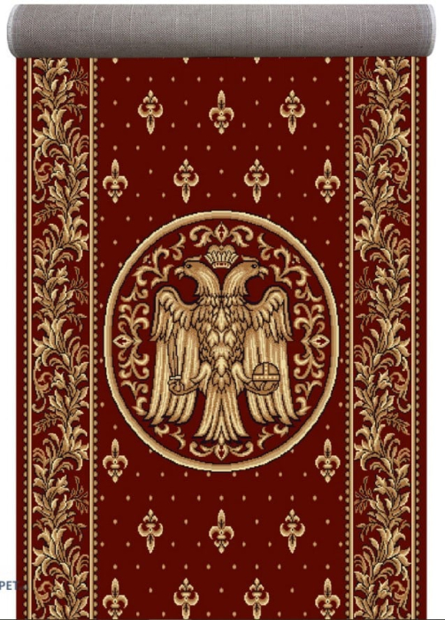 Traversa Bisericeasca Lotos 15032/210 Rosu 150x300 cm pentru altar [8]