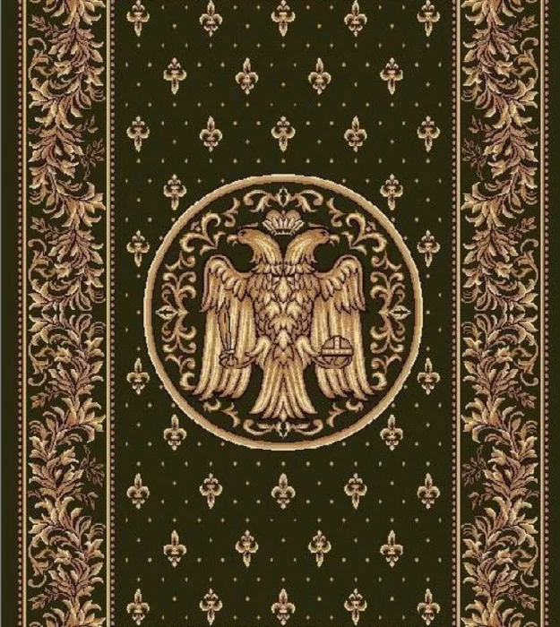 Traversa bisericeasca Lotos 15032/310 Vultur Bicefal, verde, 150 x 200 cm, antialergic [9]