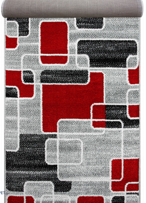 Traversa Cappuccino 16402/905 Gri Rosu 120x300 cm [2]