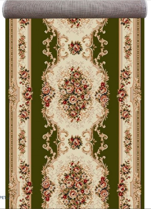 Traversa Lotos 574/310 Verde 80x1000 cm pentru hol [2]
