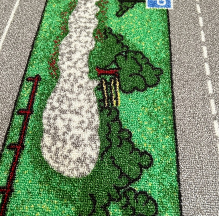 traversa Print Roads, verde, 100 x 200 cm, antialergic [3]