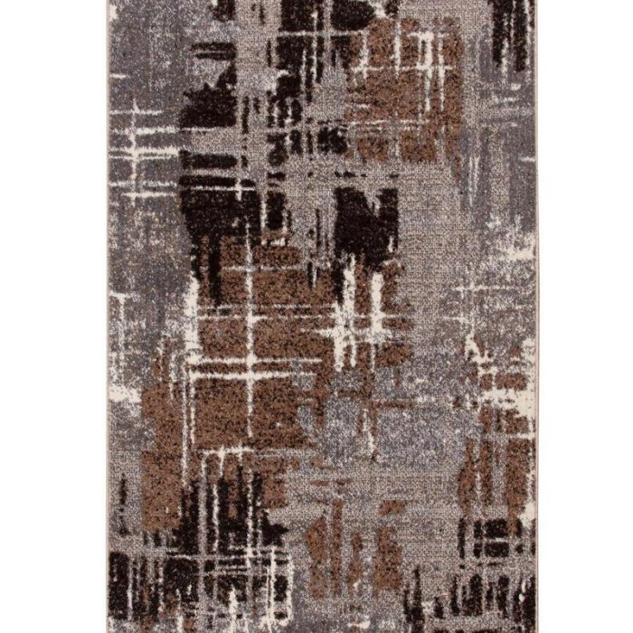 Traversa Mira 24037/123 60x200 cm gri maro festonata [4]