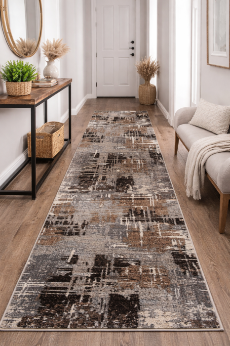 Traversa Hol Mira 24037/123 Gri/Maro 150x200 cm pentru hol [2]