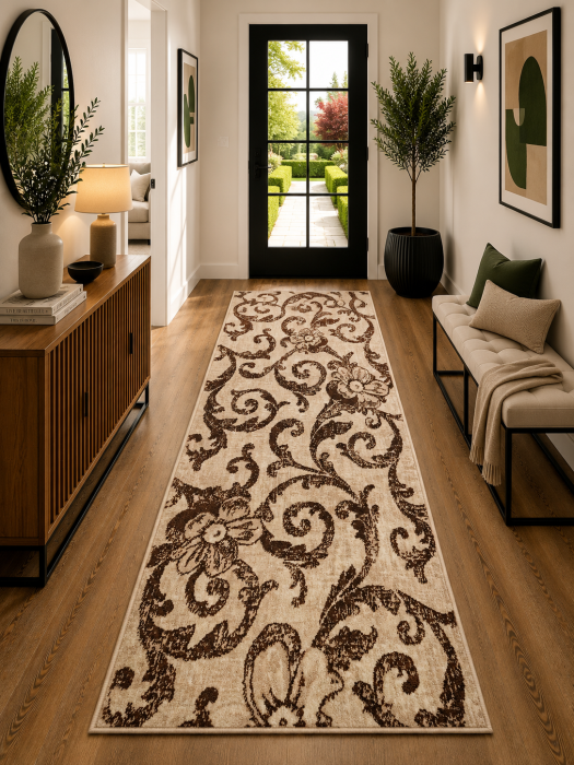 traversa Cappuccino, gri, 120 x 300 cm, antialergic [1]