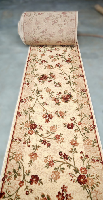 traversa Lotos Floral, crem, 100 x 300 cm, antialergic [2]