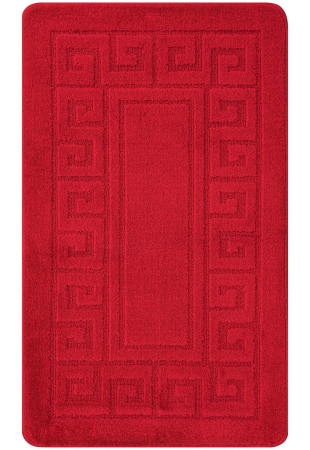 COVORASE - Covaras Ethnic 2586 Rosu 50x80 cm pentru baie