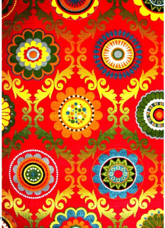 Rosu & Grena - covor Kolibri Baroque 11003, multicolor, 80x150 cm, antialergic