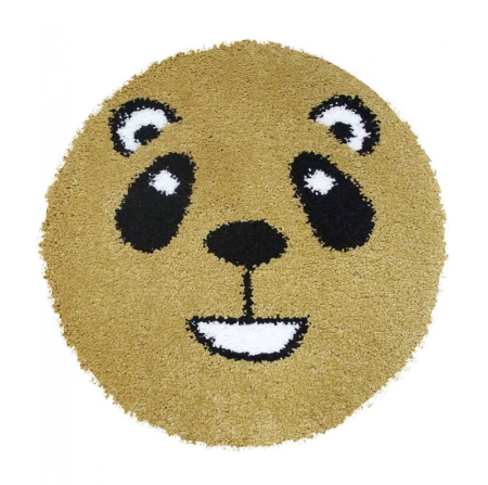 COVOARE - Covor Rotund Copii Smile 12091/5249 Mustar 67x67 cm