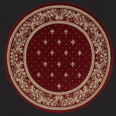 Covoare Bisericesti - Covor Bisericesc 15033 Rosu Rotund 67x67 cm pentru Altar