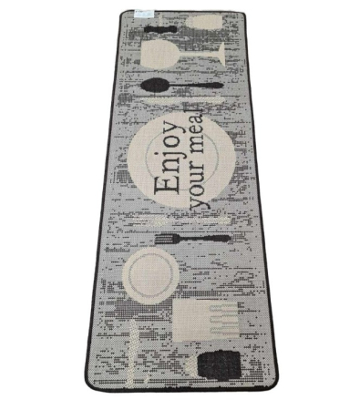 Covoare Bucatarie - covor Flex 19058-08, gri, 75x200 cm, antialergic