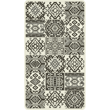 Covoare sub 200 lei - covor Flex 19636-08, gri inchis, 75x150 cm, antialergic