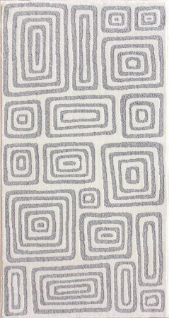 Negru & Gri - Covor OEM 41012 Gri 80 x 150 cm