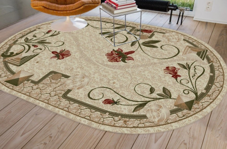 Covoare Ovale - Covor Lotos 587/116 Crem 60x110 cm