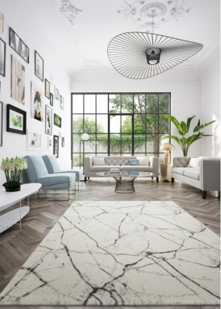 DUPA MATERIAL - Covor Belgian 60639/563 Ecuador Gri 200x290 cm pentru living
