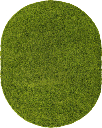 COVOARE - Covor Shaggy Oval Luxe 8000-60 Verde 140x200 cm pentru Living