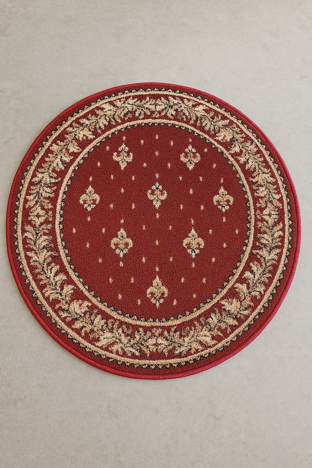 Covoare Bisericesti - Covor bisericesc Lotos 15033/210 Crini, rosu, 50x50 cm, antialergic