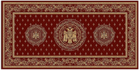 Covoare Antialergice - Covor Bisericesc 15077 Rosu 200x500 cm Pentru Altar Slujba